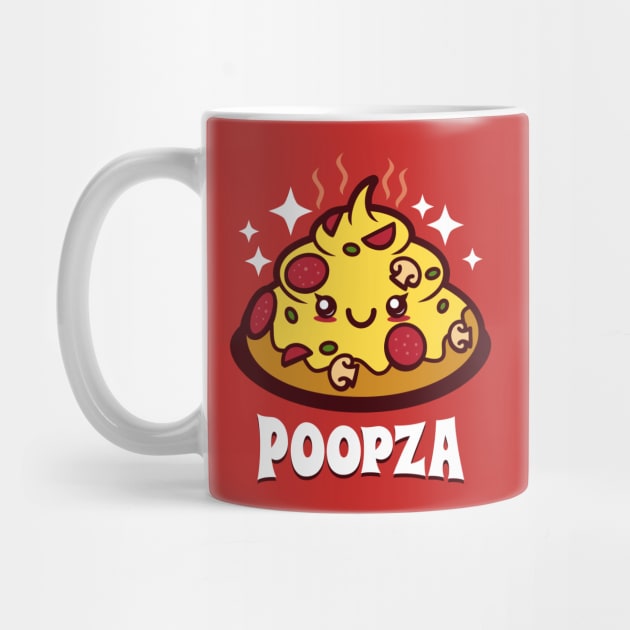 Funny Cute Kawaii Pizza Kawaii Poop Original Cartoon For Kids by BoggsNicolas